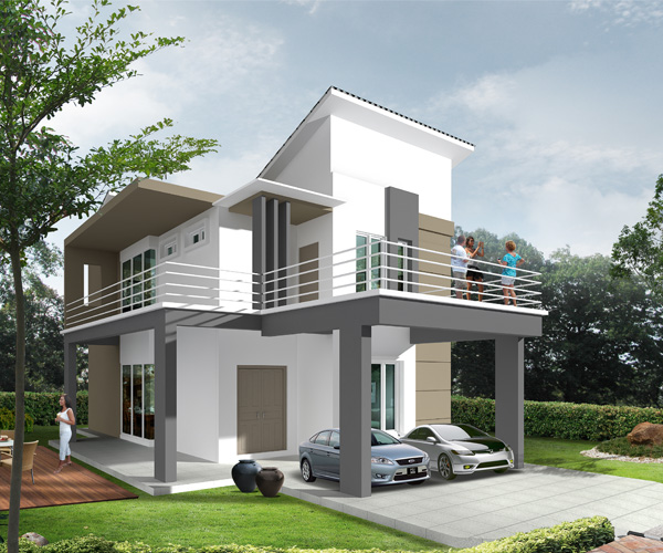 double storey bungalow